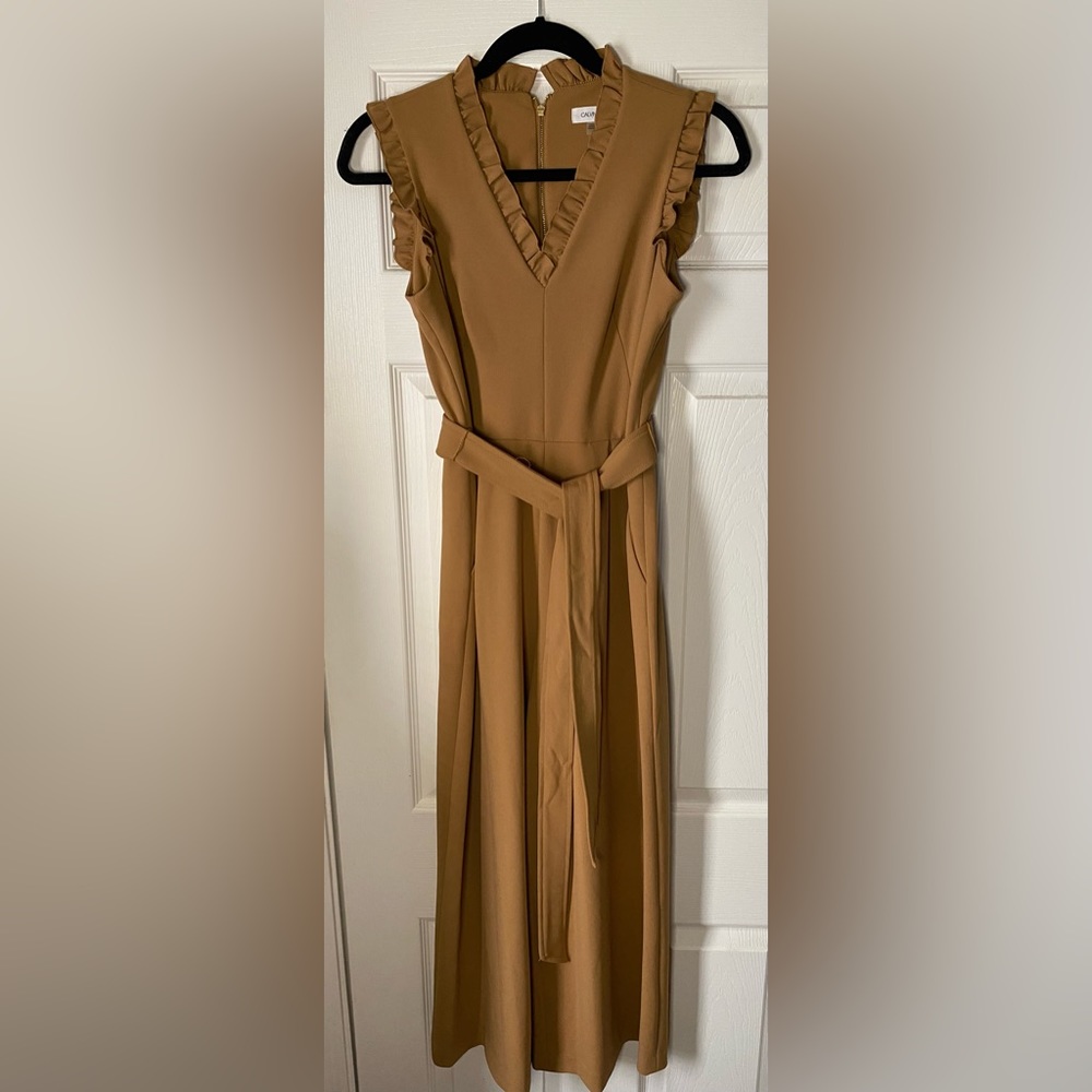 Calvin Klein Wide Leg Cropped Jumpsuit